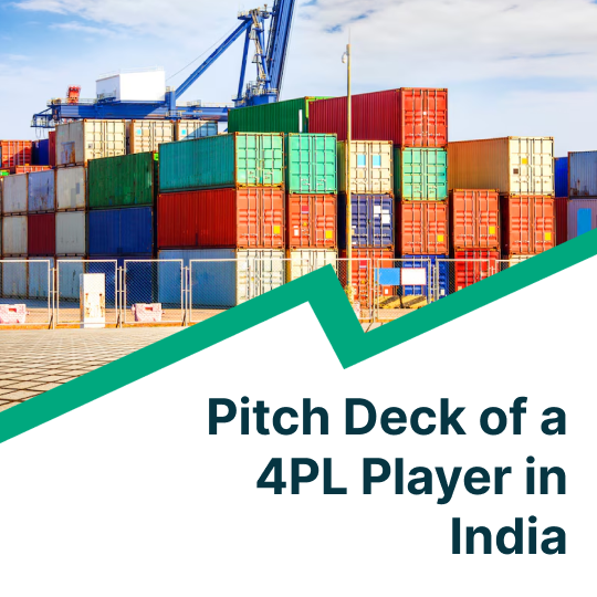 pitch deck of a 4pl player in India