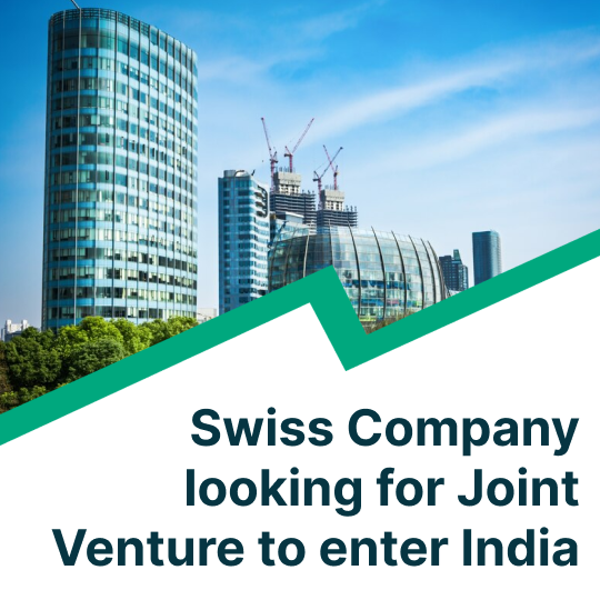 swiss company looking for joint venture to enter India