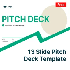 13 slide pitch deck template