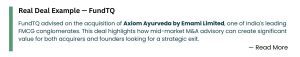 FundTQ advised on the acquisition of Axiom Ayurveda by Emami Limited