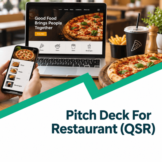 QSR Investor Pitch Deck Template for restaurant businesses